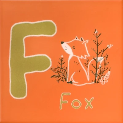 Декор Зоопарк «F» матовый 20x20x0,69