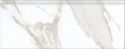 Плинтус Алентежу белый матовый обрезной 30x12x1,3