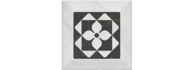 Декор Келуш 3 грань черно-белый 9,8x9,8x0,92