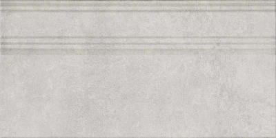 Плинтус Догана серый светлый матовый обрезной 20x40x1,6