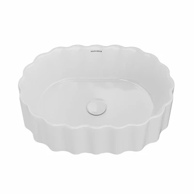 Раковина ARTBASIN Conchiglia накладная 50, белая глянцевая