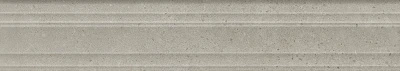 Бордюр Багет Монсеррат серый светлый матовый обрезной 40x7,3x2,7