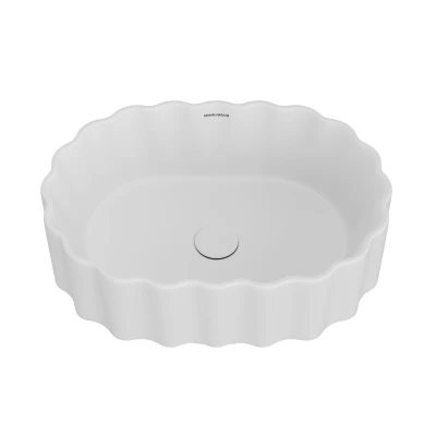 Раковина ARTBASIN Conchiglia накладная 50, белая матовая
